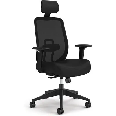 Kursi kantor ergonomis dengan sandaran kepala